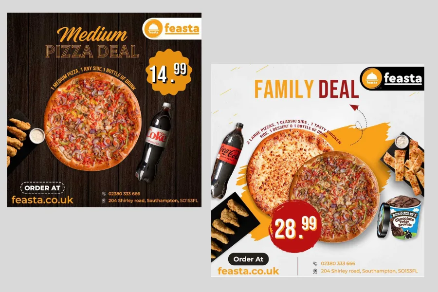 Feasta Pizza — Organic Social Media screenshot 2