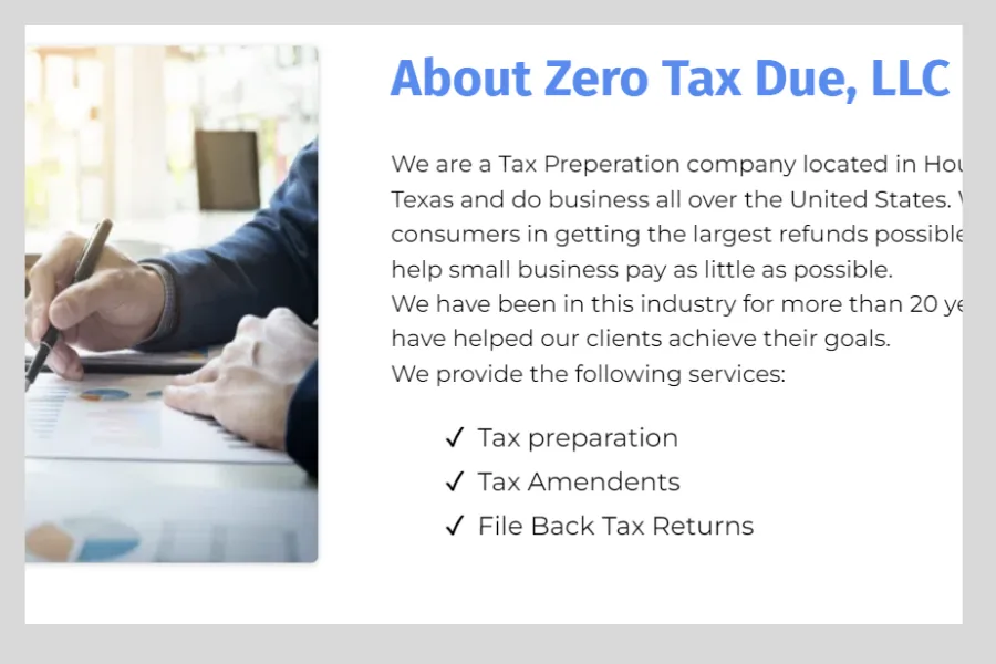 ZeroTaxDue — Copywriting & Social Ads screenshot 2